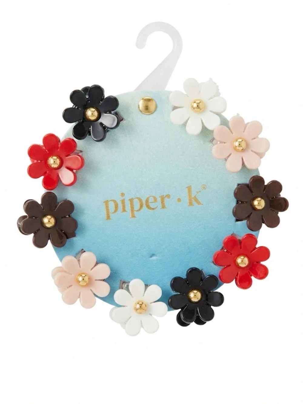 NWT ⚜️🌺⚜️ Piper K Floral Mini Hair Claw Clips Set of 10